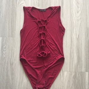 Lace up bodysuit